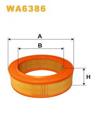 Повітряний фільтр WIX FILTERS WA6386