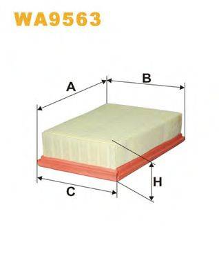 Повітряний фільтр WIX FILTERS WA9563