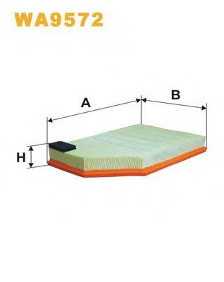 Повітряний фільтр WIX FILTERS WA9572
