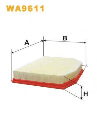 Повітряний фільтр WIX FILTERS WA9611