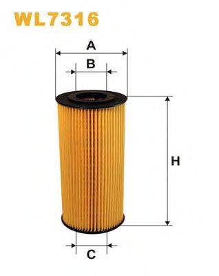 Масляний фільтр WIX FILTERS WL7316