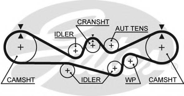 Ремінь ГРМ GATES 5241