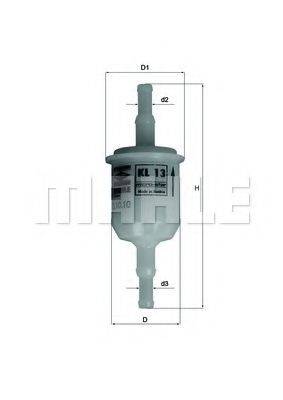 Топливный фильтр KNECHT KL 13 OF