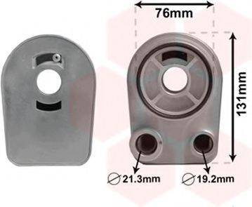 масляний радіатор, моторне масло VAN WEZEL 43003607