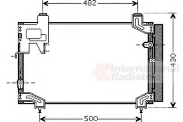 Конденсатор, кондиціонер VAN WEZEL 53005394