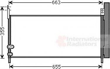 Конденсатор, кондиціонер VAN WEZEL 53005576