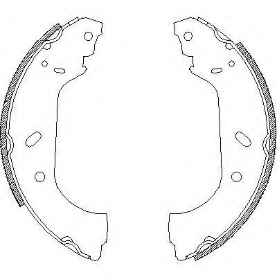Комплект гальмівних колодок WOKING Z4417.00