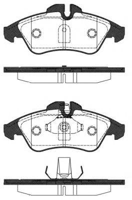 Комплект гальмівних колодок, дискове гальмо WOKING P4783.10