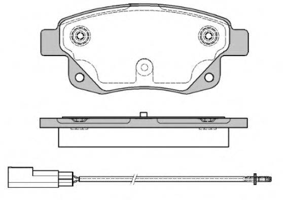 Комплект гальмівних колодок, дискове гальмо WOKING P13523.01