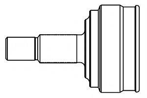 Шарнірний комплект, приводний вал GSP 824046