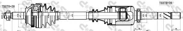 Приводний вал GSP 244017