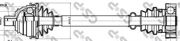 Приводний вал GSP 261003