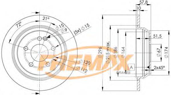 гальмівний диск FREMAX BD-0416