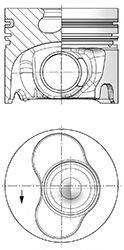 Поршень KOLBENSCHMIDT 41093600