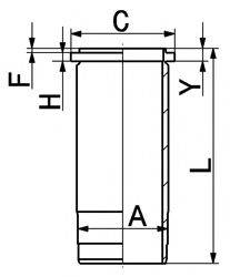 Гільза циліндра KOLBENSCHMIDT 89578110