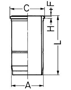 Гільза циліндра KOLBENSCHMIDT 89886110