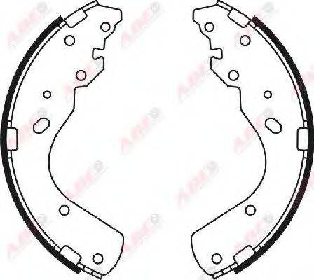 Комплект гальмівних колодок ABE C03044ABE