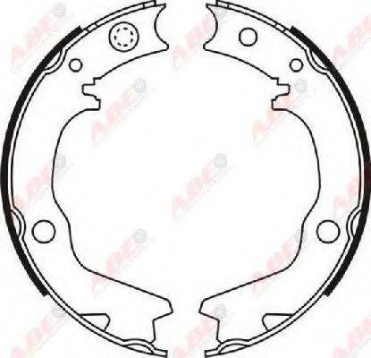 Комплект гальмівних колодок, стоянкова гальмівна система ABE C05062ABE