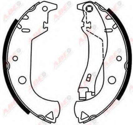 Комплект гальмівних колодок ABE C0F020ABE