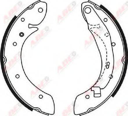 Комплект гальмівних колодок ABE C0R030ABE