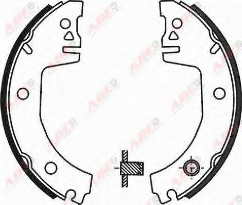 Комплект гальмівних колодок ABE C0S001ABE