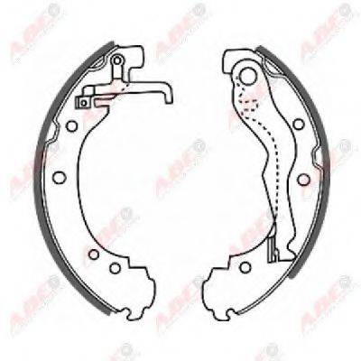 Комплект гальмівних колодок ABE C0W011ABE