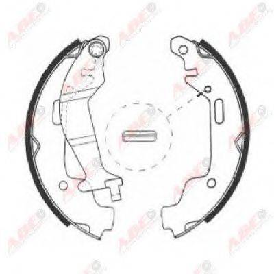 Комплект гальмівних колодок ABE C0X014ABE