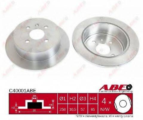 гальмівний диск ABE C40001ABE