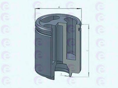 Поршень, корпус скоби гальма ERT 150808-C