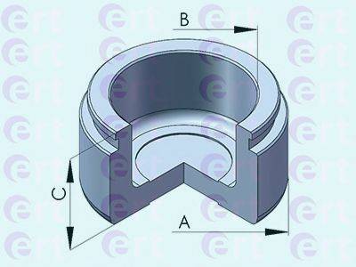 Поршень, корпус скоби гальма ERT 151151-C