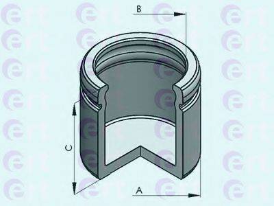 Поршень, корпус скоби гальма ERT 151212-C