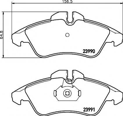 Комплект гальмівних колодок, дискове гальмо HELLA PAGID 8DB 355 014-481