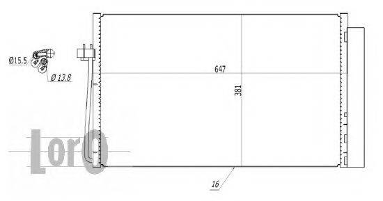 Конденсатор, кондиціонер LORO 004-016-0016