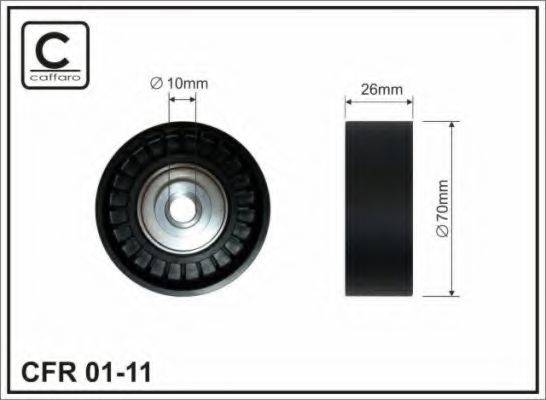 Паразитний / провідний ролик, полікліновий ремінь CAFFARO 01-11