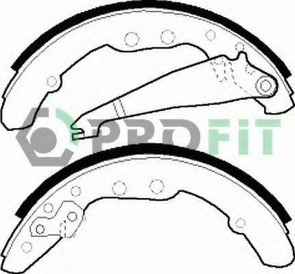 Комплект гальмівних колодок PROFIT 5001-0409