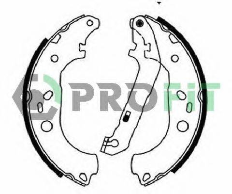 Комплект гальмівних колодок PROFIT 5001-0687