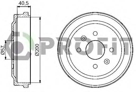 Гальмівний барабан PROFIT 5020-0005