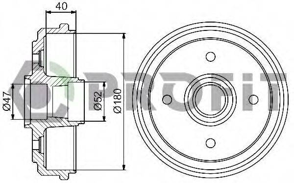 Гальмівний барабан PROFIT 5020-0015