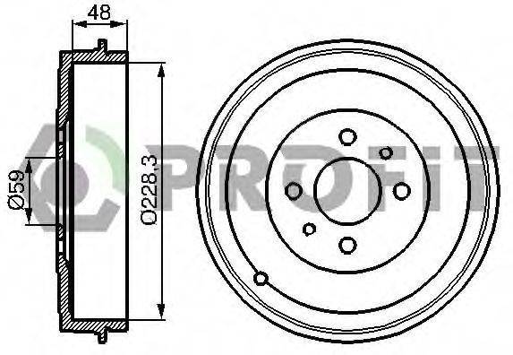 Гальмівний барабан PROFIT 5020-0017