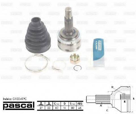 Шарнірний комплект, приводний вал PASCAL G10349PC