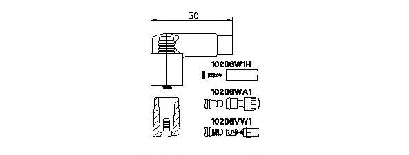 Виделка, розподільник запалювання; Виделка, котушка запалювання BREMI 10206VW1