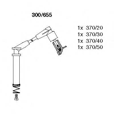 Комплект дротів запалення BREMI 300/655