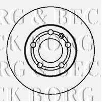 гальмівний диск BORG & BECK BBD4064