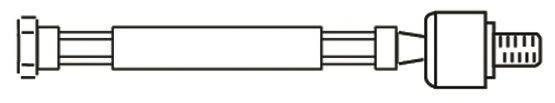 Осьовий шарнір, рульова тяга FRAP 3881