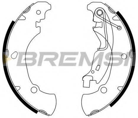 Комплект гальмівних колодок BREMSI GF0152