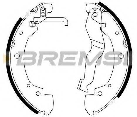 Комплект гальмівних колодок BREMSI GF0557