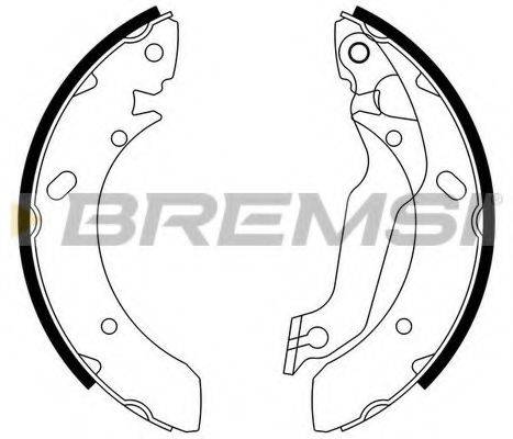 Комплект тормозных колодок BREMSI GF0733