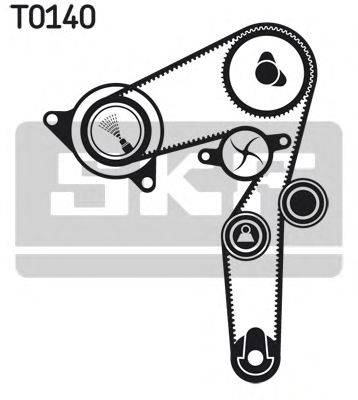 Водяний насос + комплект зубчастого ременя SKF VKMC 02194