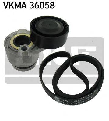 Полікліновий ремінний комплект SKF VKMA 36058