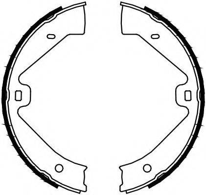 Комплект гальмівних колодок, стоянкова гальмівна система FERODO FSB4129